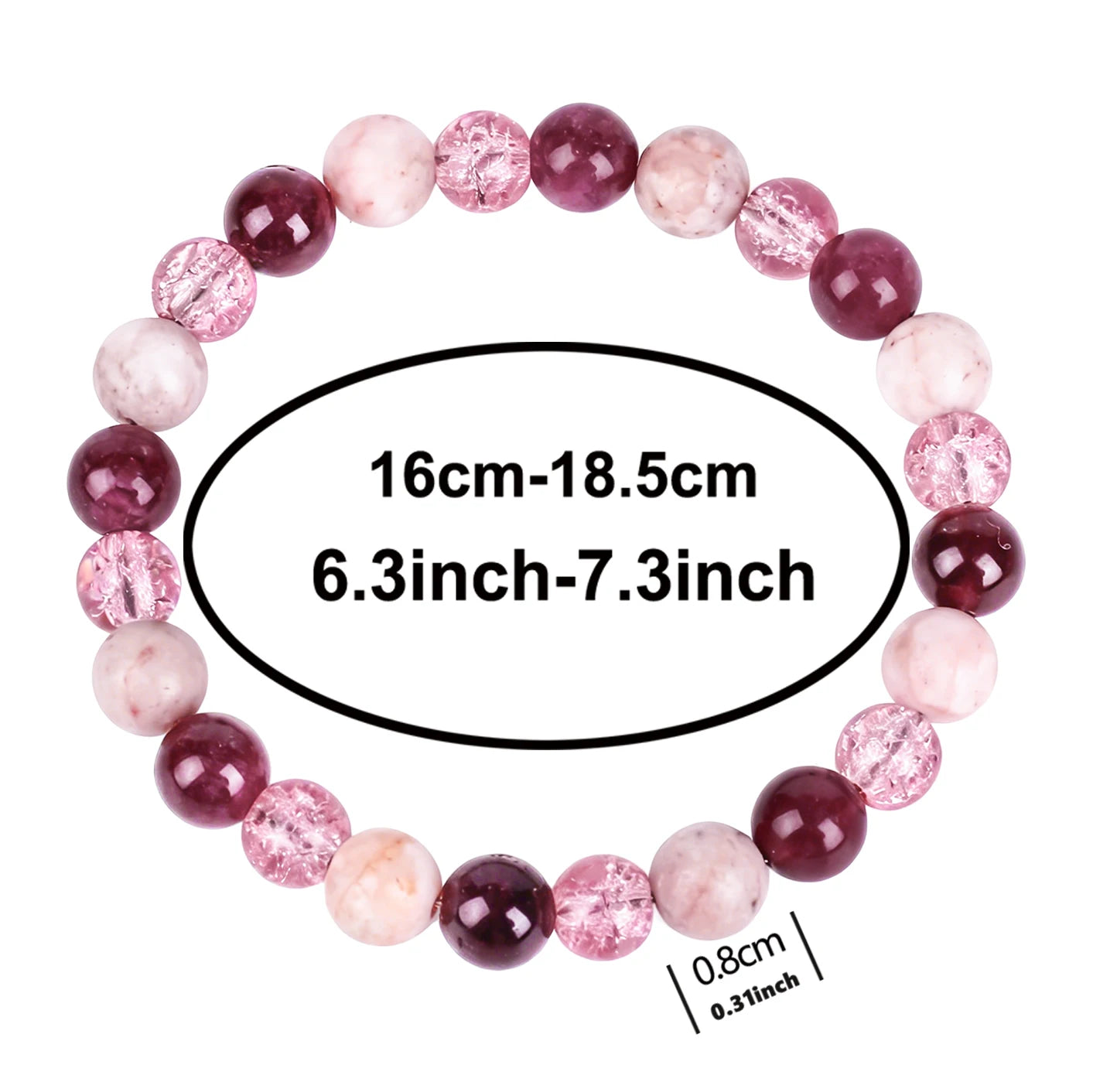 Berry Garnet Nature Stone Hormonal Balance 2.2 Bracelet