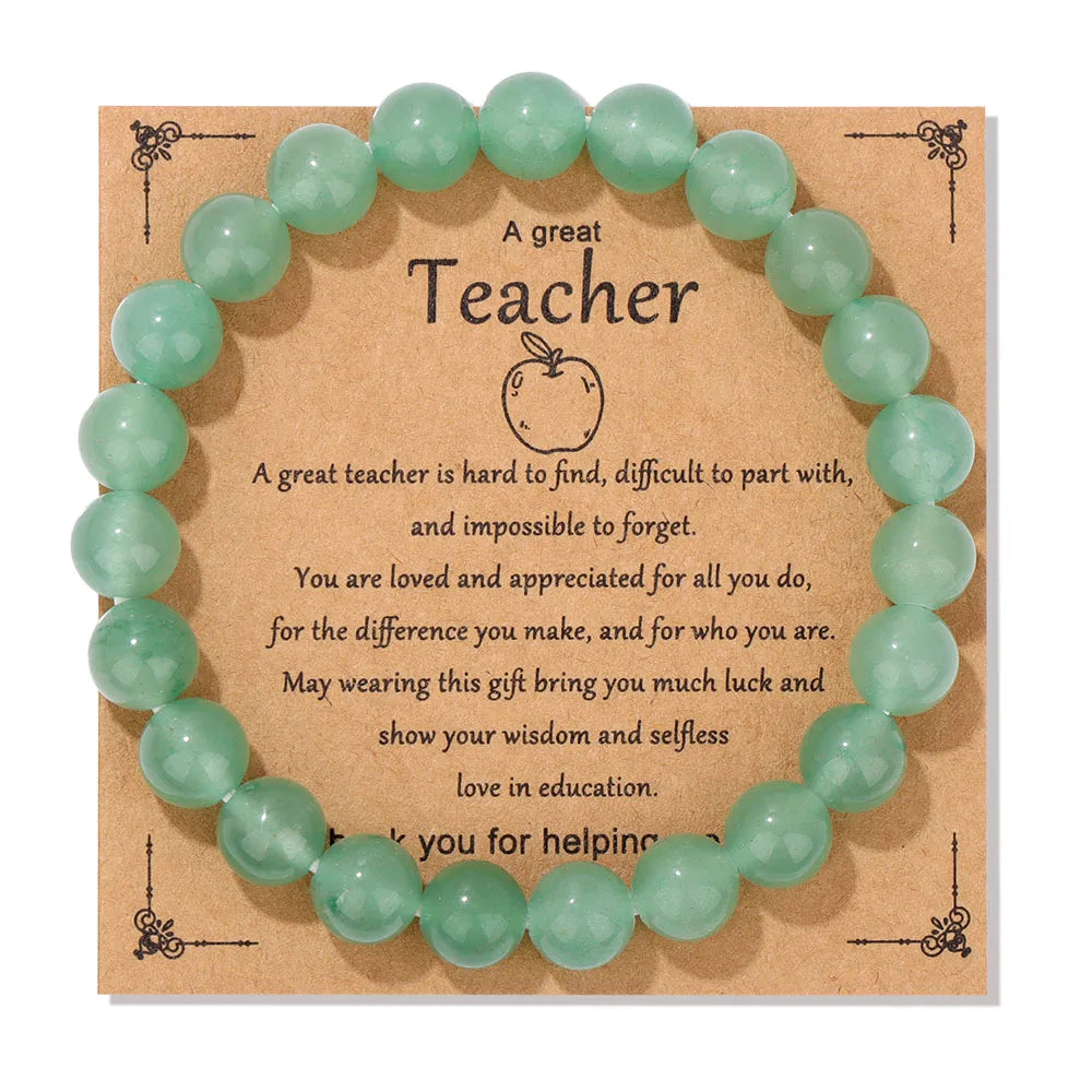 Teachers Appreciation Prosperity Bracelet With Card
