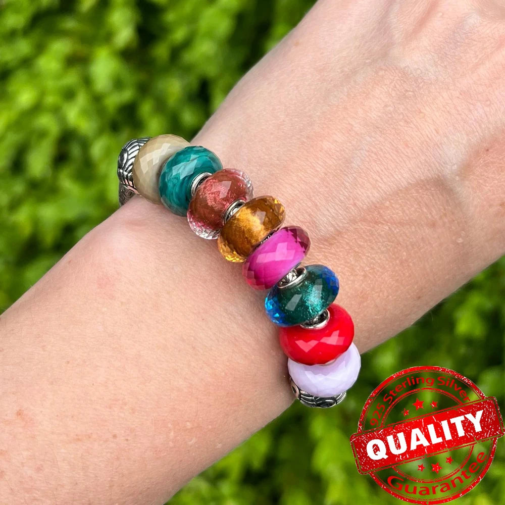 Sparkling Galaxy Luminous Silver Charms