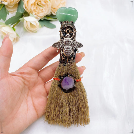 Animal Gem Love Crystal Magic Broom