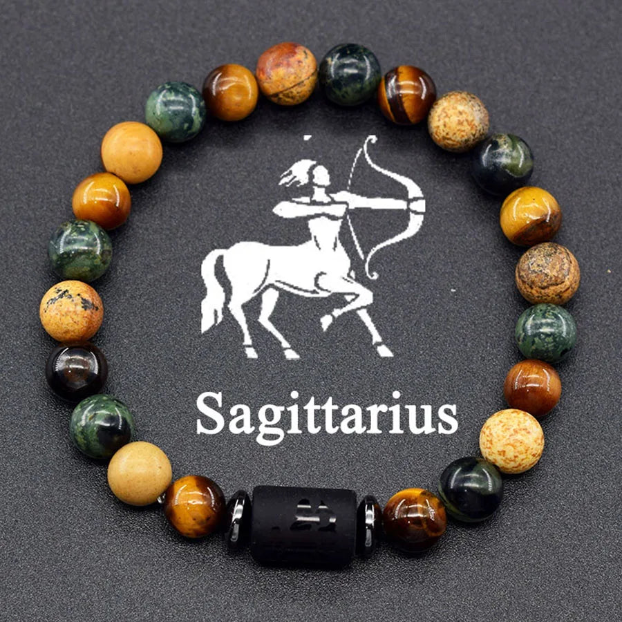 Crystal Cosmic Zodiac Sign Bracelet Constellation Bracelet