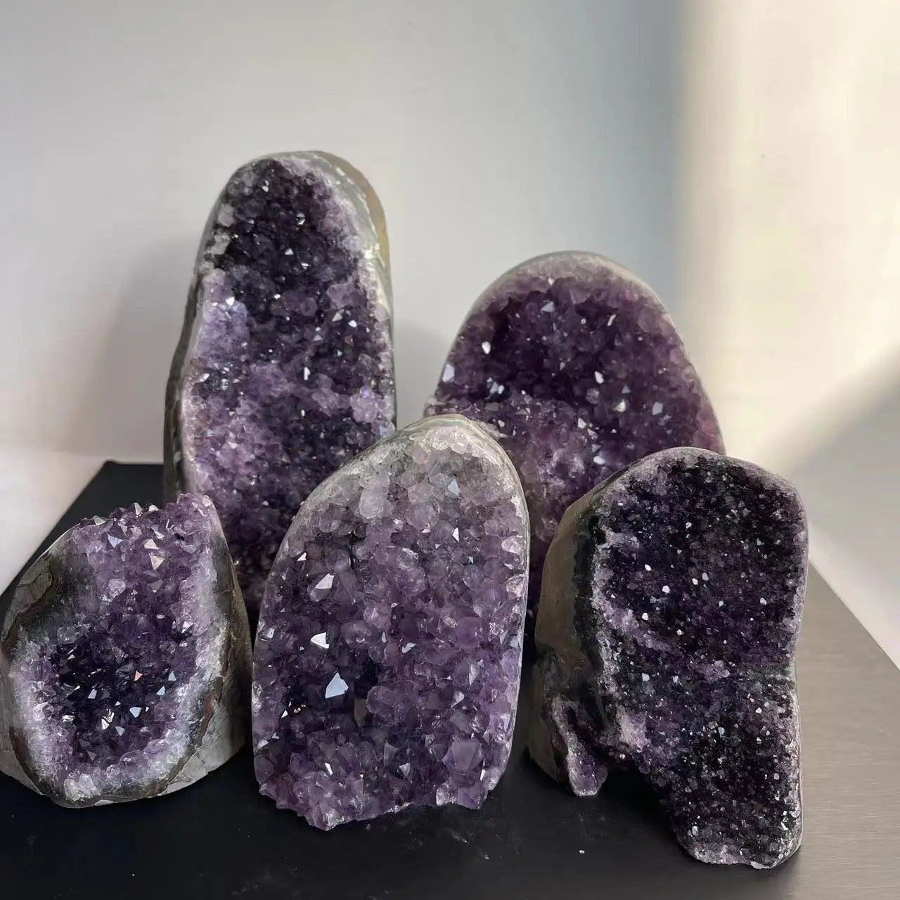 Natural Amethyst Crystal Cluster Raw Healing Stone