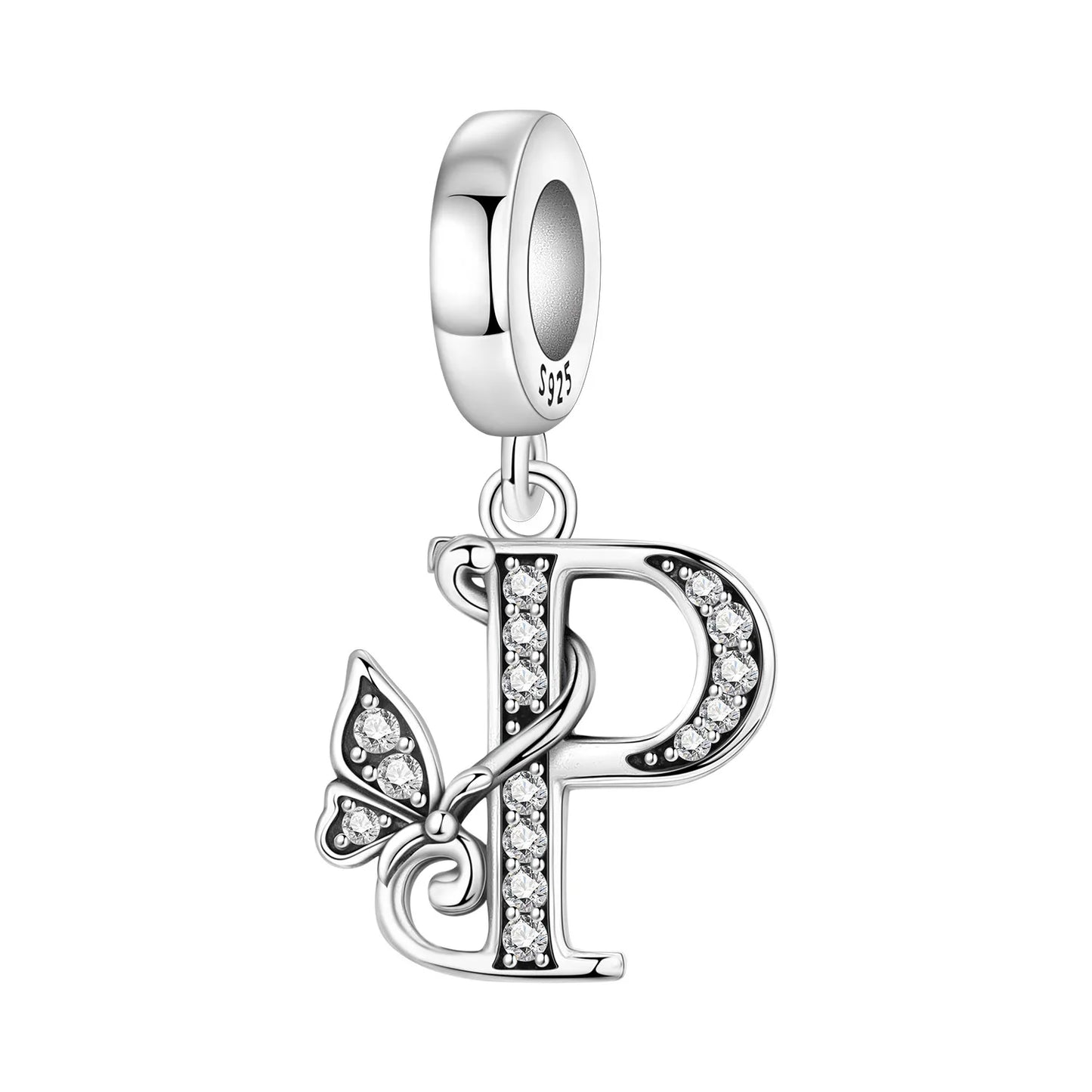 Beautiful Butterfly Alphabet & Numbers Pendant
