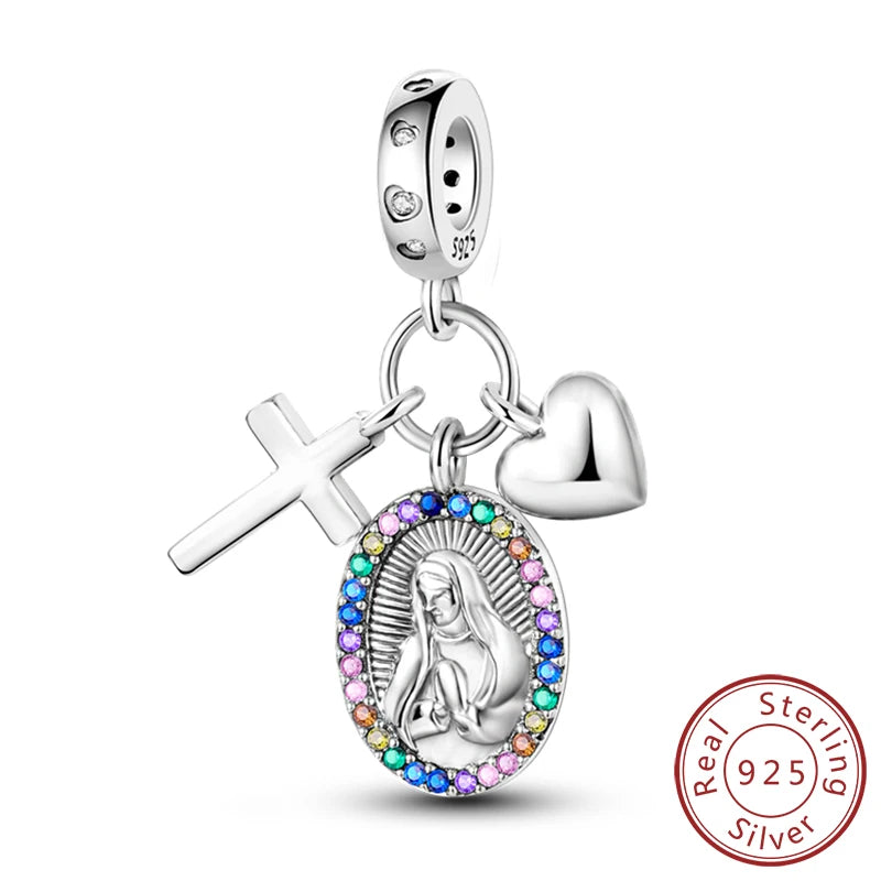 Dreamy Blue & Silver Charm Pendants