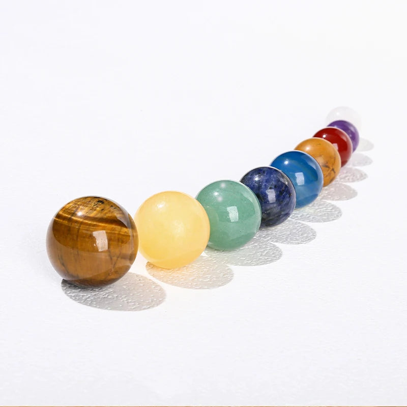 Crystal Cosmos 9 Planets Ball Solar Sun System Rock Energy Sphere Galaxy Box