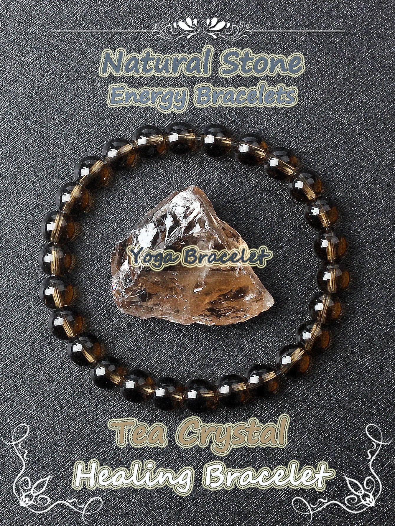 Genuine Crystal Round Healing Bracelets