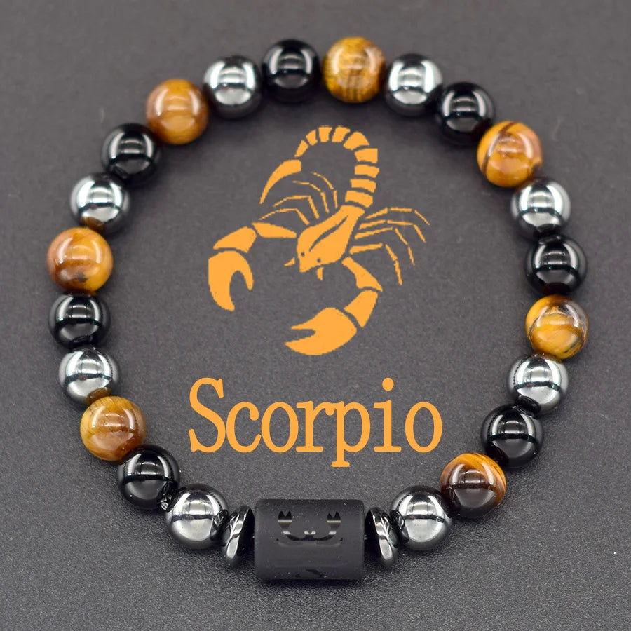 Crystal Cosmic Zodiac Sign Bracelet Constellation Bracelet