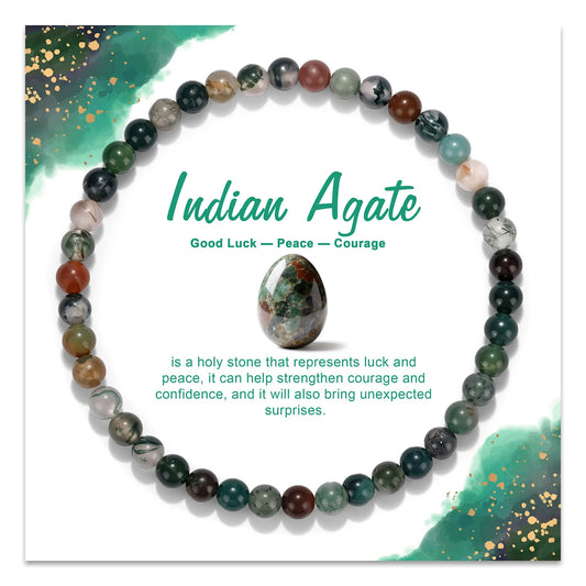 Exquisite Chipped Crystal Rock Card Bracelet