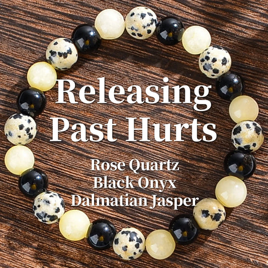 Dalmatian Spotted Releasing Crystal Gemstone Bracelets