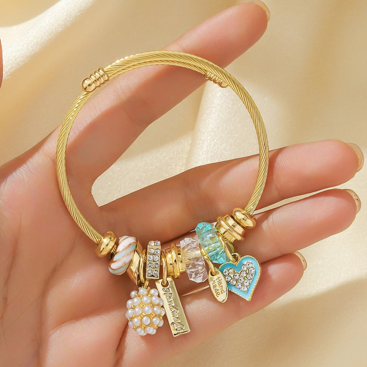 Elegant Multi Element Charm Love Bracelet