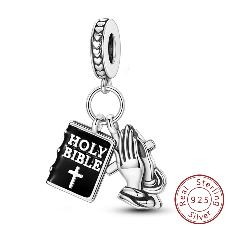 Dreamy Blue & Silver Charm Pendants