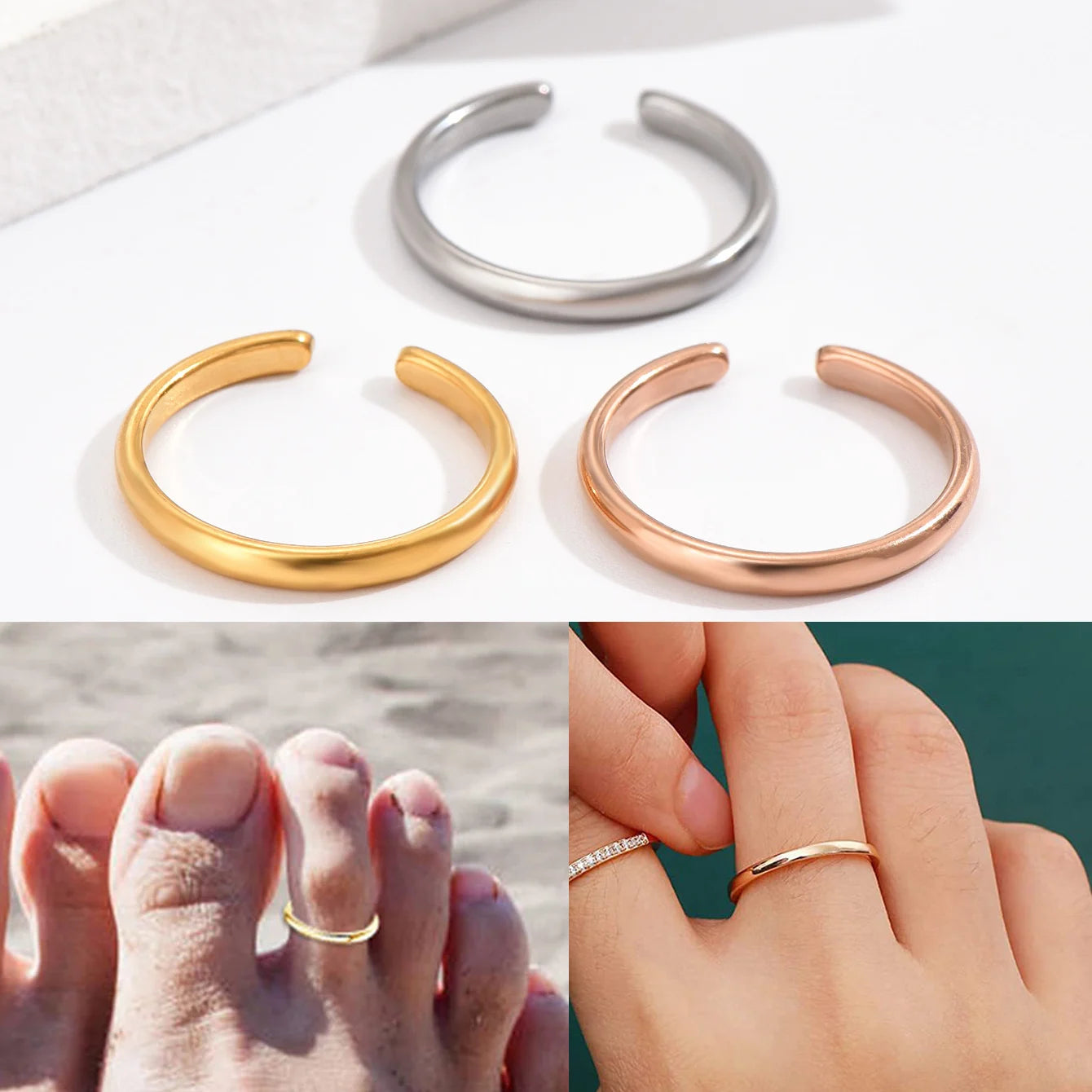 Inner Goddess Set and Single Toe Rings