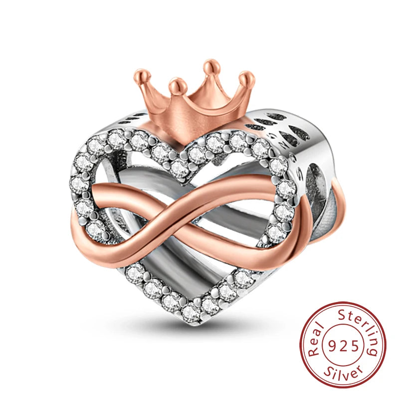 Gorgeous Heart Beat Family Charm Pendants