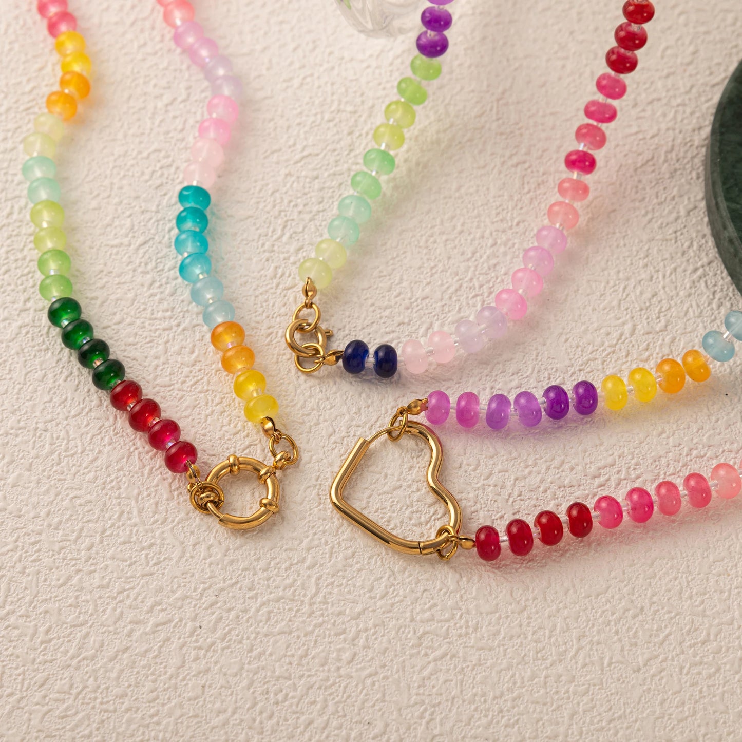 Candy Color Bright Charm Natural Stone Dopamine Necklace