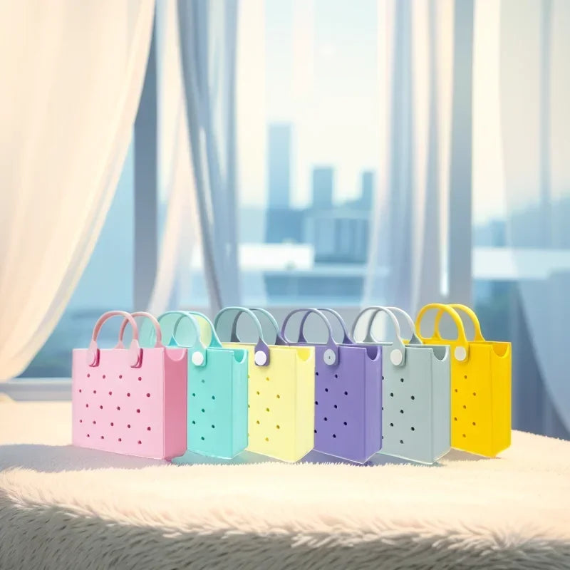 Pastel Palettes Rainbow Tote Handbag