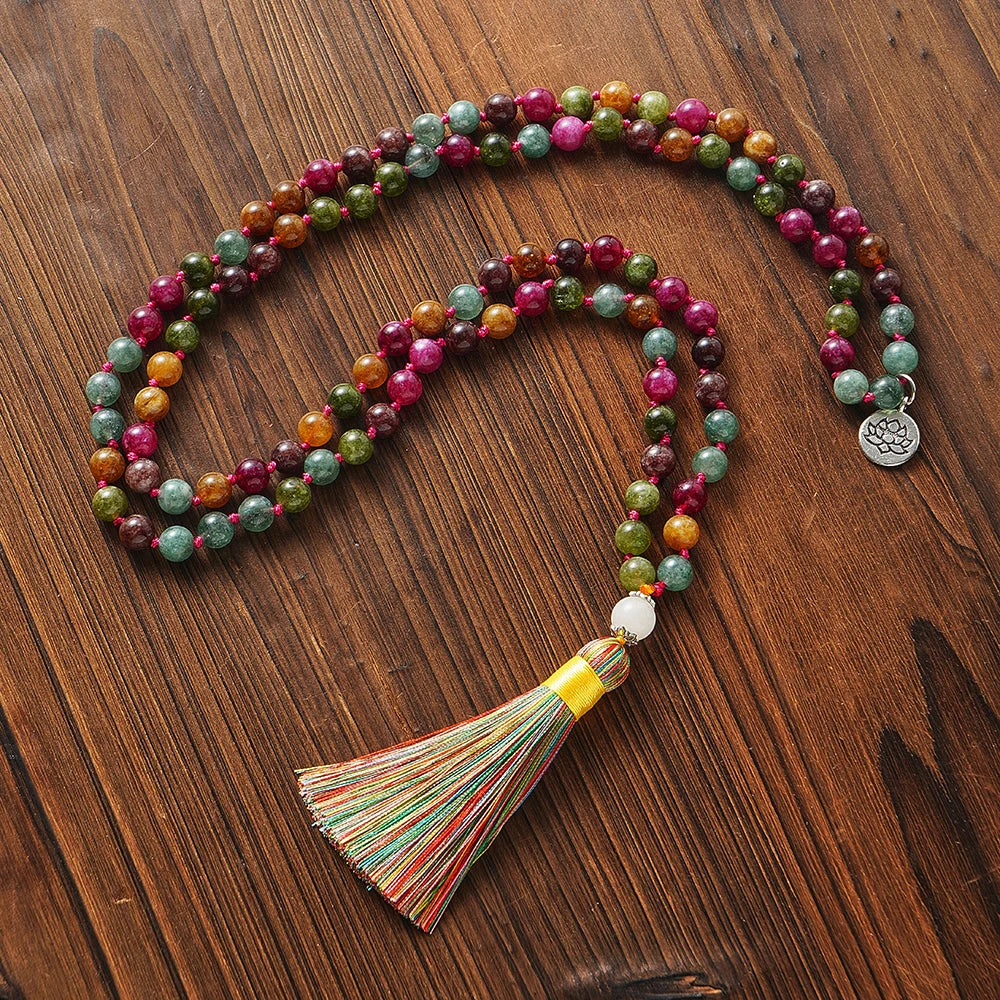 Colorful Tourmaline Beads Necklace