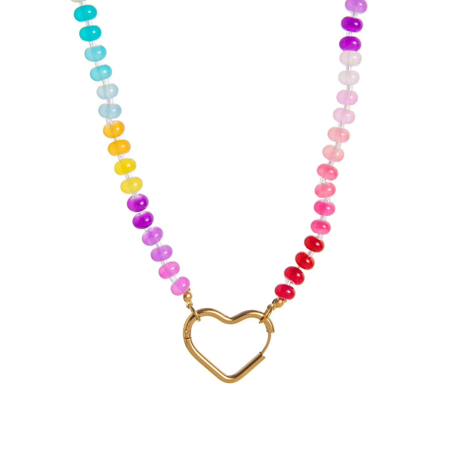 Candy Color Bright Charm Natural Stone Dopamine Necklace