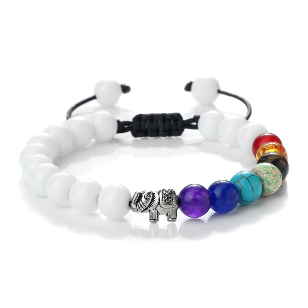 Harmonic Natural Stone 7 Chakra Beaded Bracelets