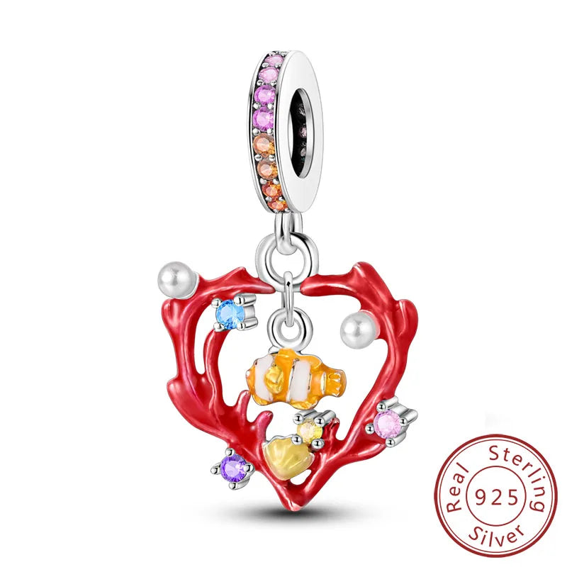 Summer Ocean Blue Pendant Charms