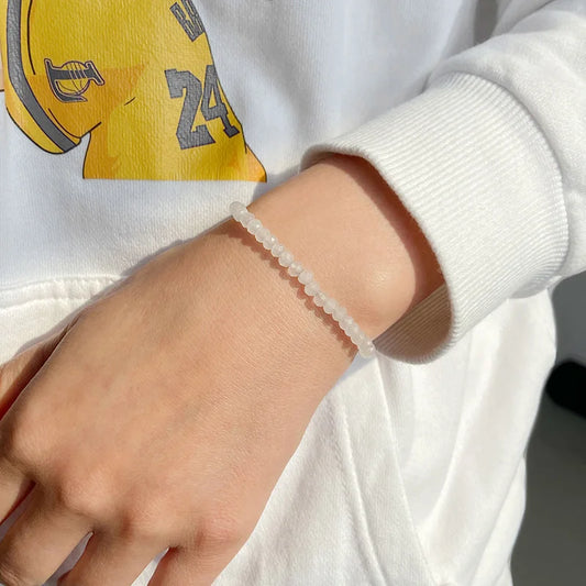 Colorful Faceted Natural Gem Stone Bead Bracelet