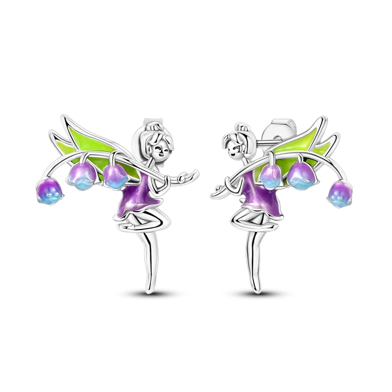 Elegantly Shaped Sparkling Pave Earrings