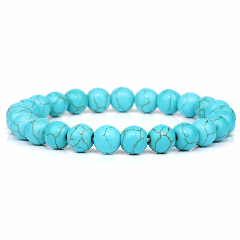 New Blue Turquoises Stone Charm Series Bracelets