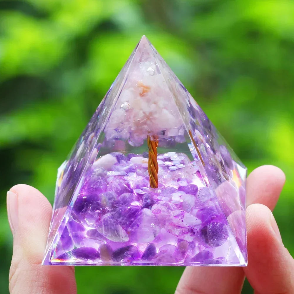 Egyptian Natural Crystal Energy Generator Pyramid