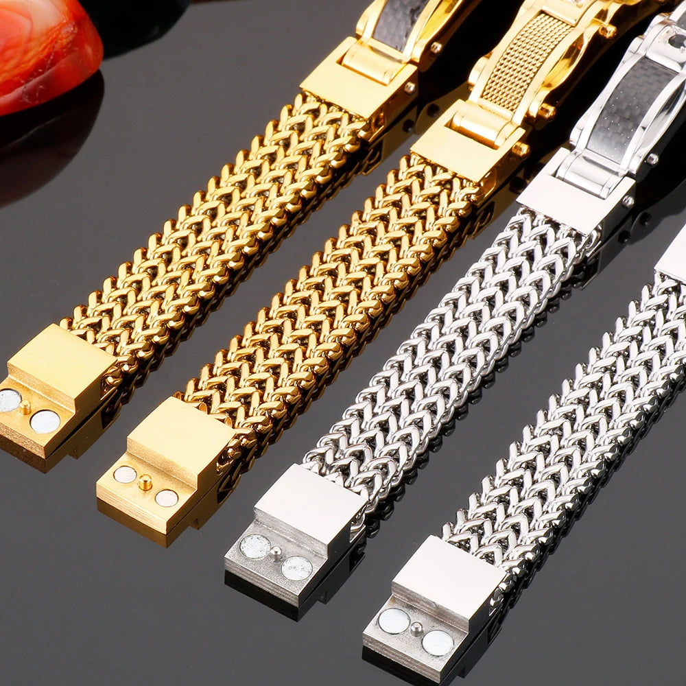 Luxury Square Franco Link Bracelets