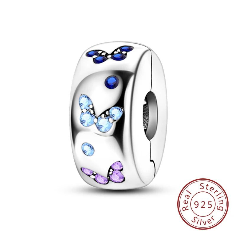 Splash Pink & Silver Pendant Charms