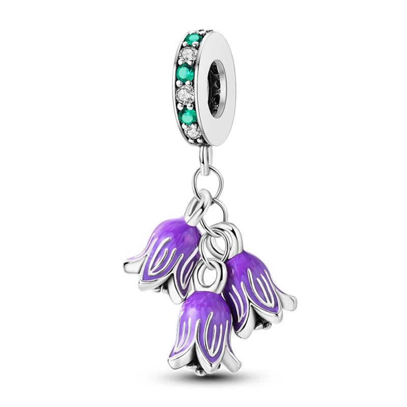 Romantic Bouquet Flower Love Language Theme Charms