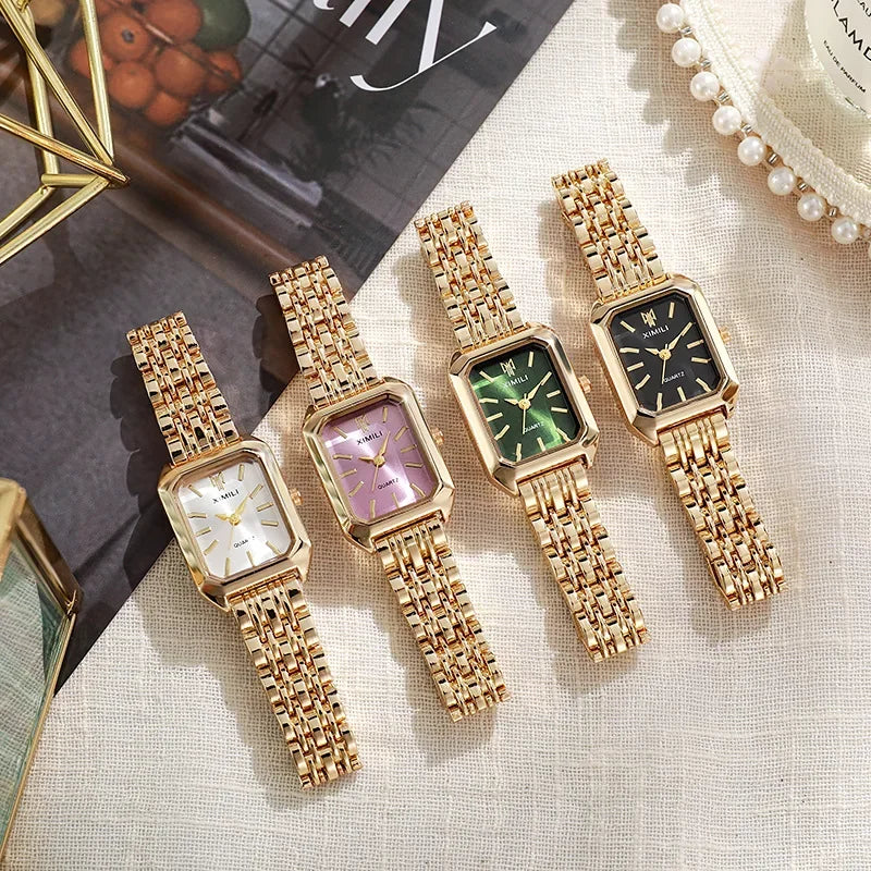 Luxury Quartz Elegant Simple Square Watches