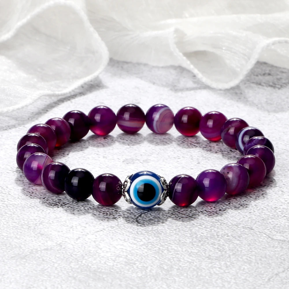 Beautiful Cat Eye Stone Beads Bracelet