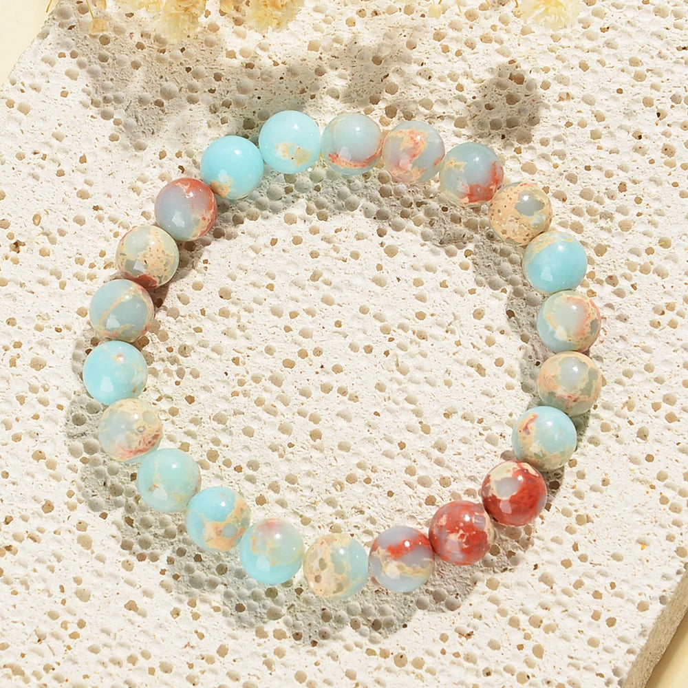 Tranquility Natural Crystal Triple Protection Bracelet