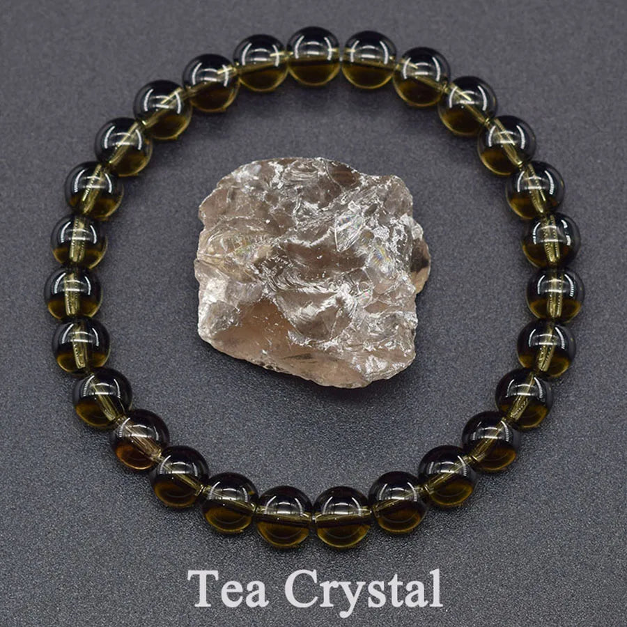 Colorful Indian Agate Bead Crystal Bracelet