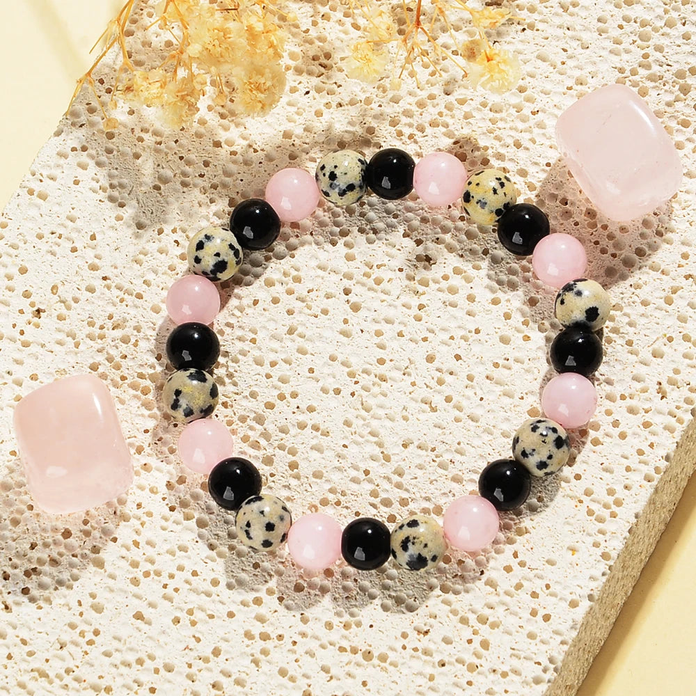 Tranquility Natural Crystal Triple Protection Bracelet